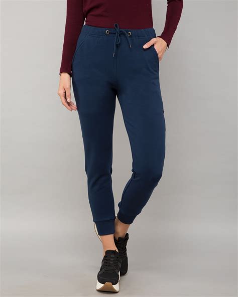 womens navy blue joggers